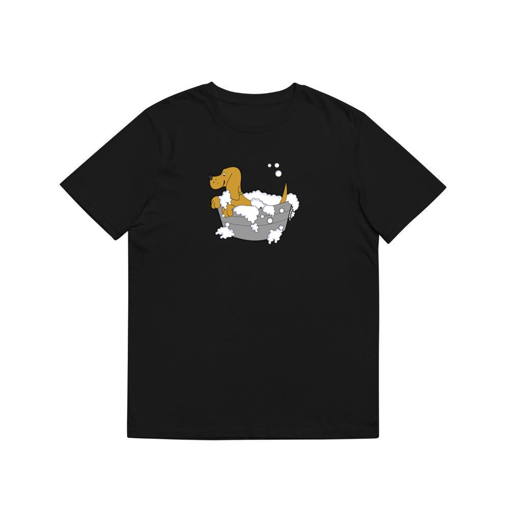 Happy Dog Taking a Bath T-Shirts