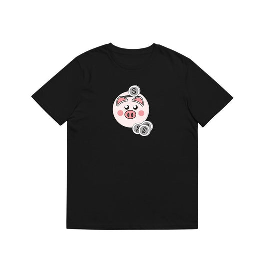 Pink Piggy Bank with Coins T-Shirts